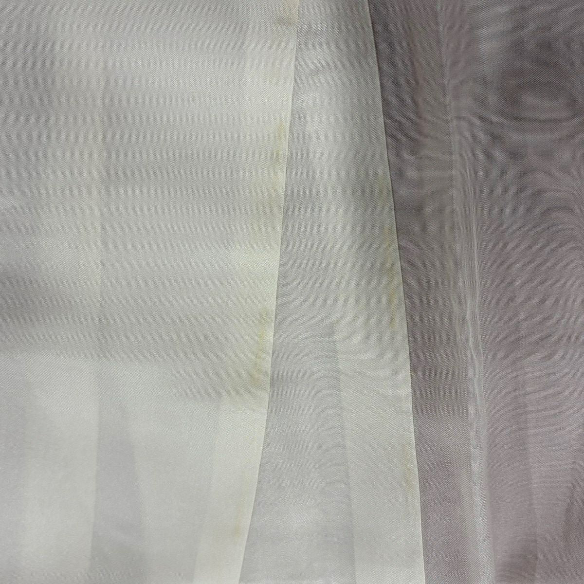 振袖禮服 身長157.5cm 袖長64cm M 雙層 蝶 草花紋紋 染分 縮緬 朱 純蠶絲 秀品級
