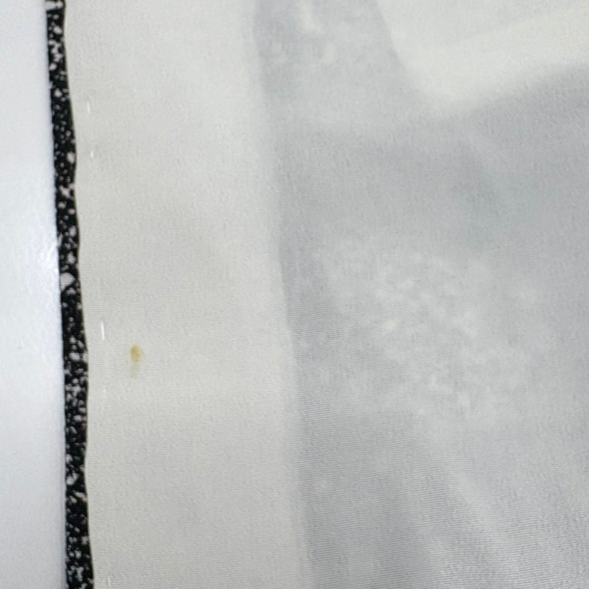 【美品】 小紋 身長157.5cm 袖長64.5cm M 雙層 幾何學圖案 黑 純蠶絲 秀品級