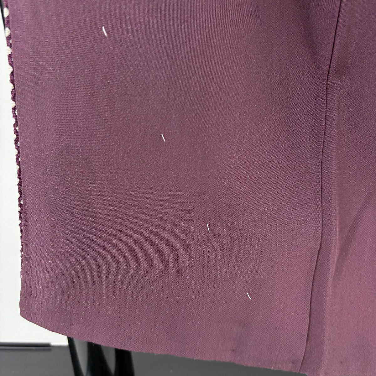【美品】 小紋 身長153.5cm 袖長62cm S 雙層 落款あり 點點 絞織 小豆色 純蠶絲 名品級