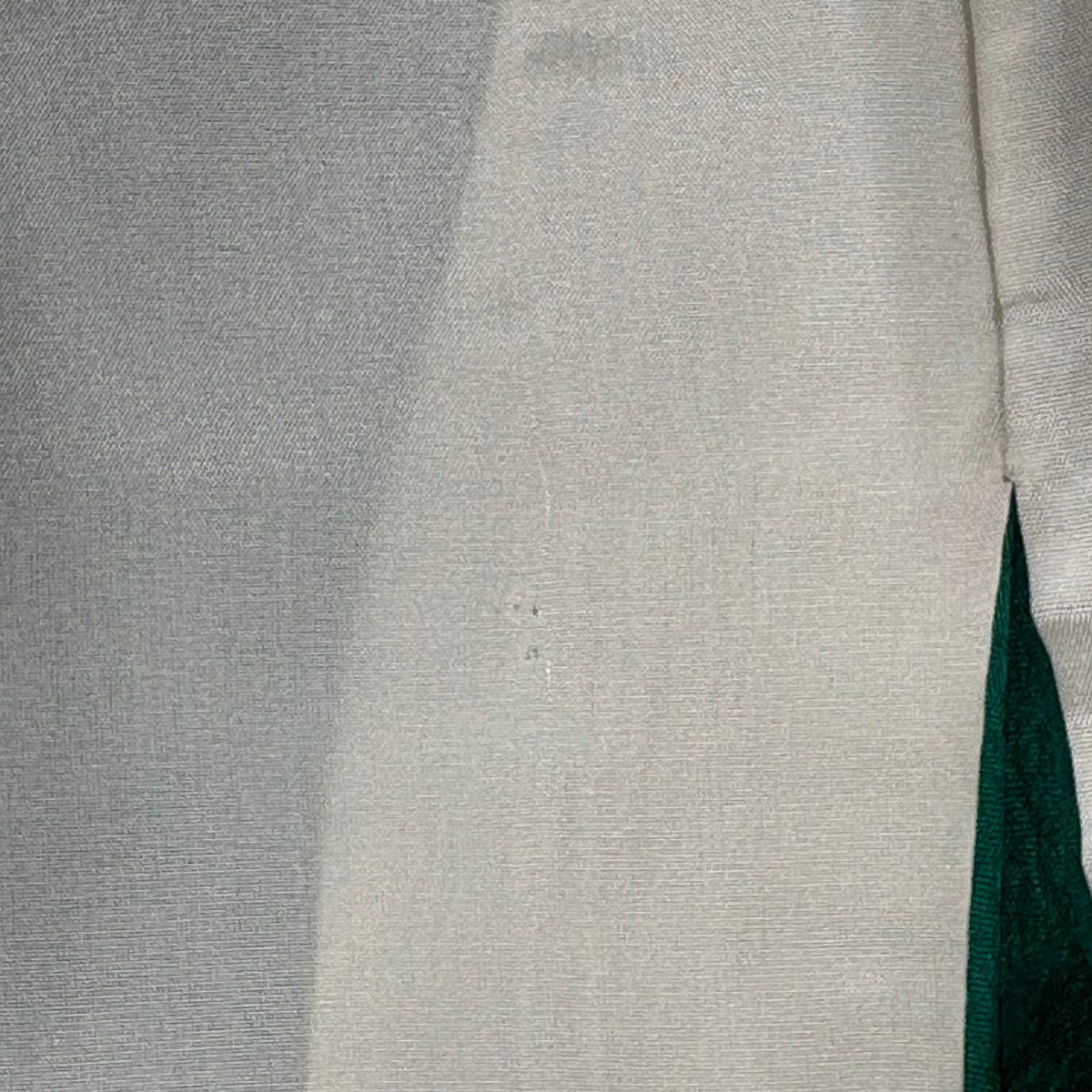 訪問服 身長154.5cm 袖長65cm M 雙層 翠山工房 落款あり 辻花染 霞 金銀彩 漸層 綠 純蠶絲 名品級