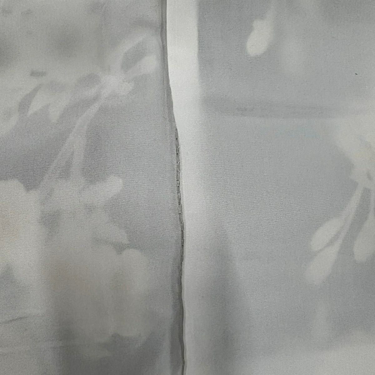 【美品】振袖禮服 身長164cm 袖長68cm L 雙層 草花紋紋 流水 金金箔 金絲 黃土色 純蠶絲 名品級