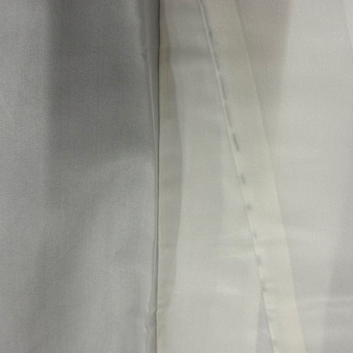 付下 身長153.5cm 袖長63.5cm S 雙層 菊花唐草紋 草花紋紋 絞織 深藍 純蠶絲 秀品級