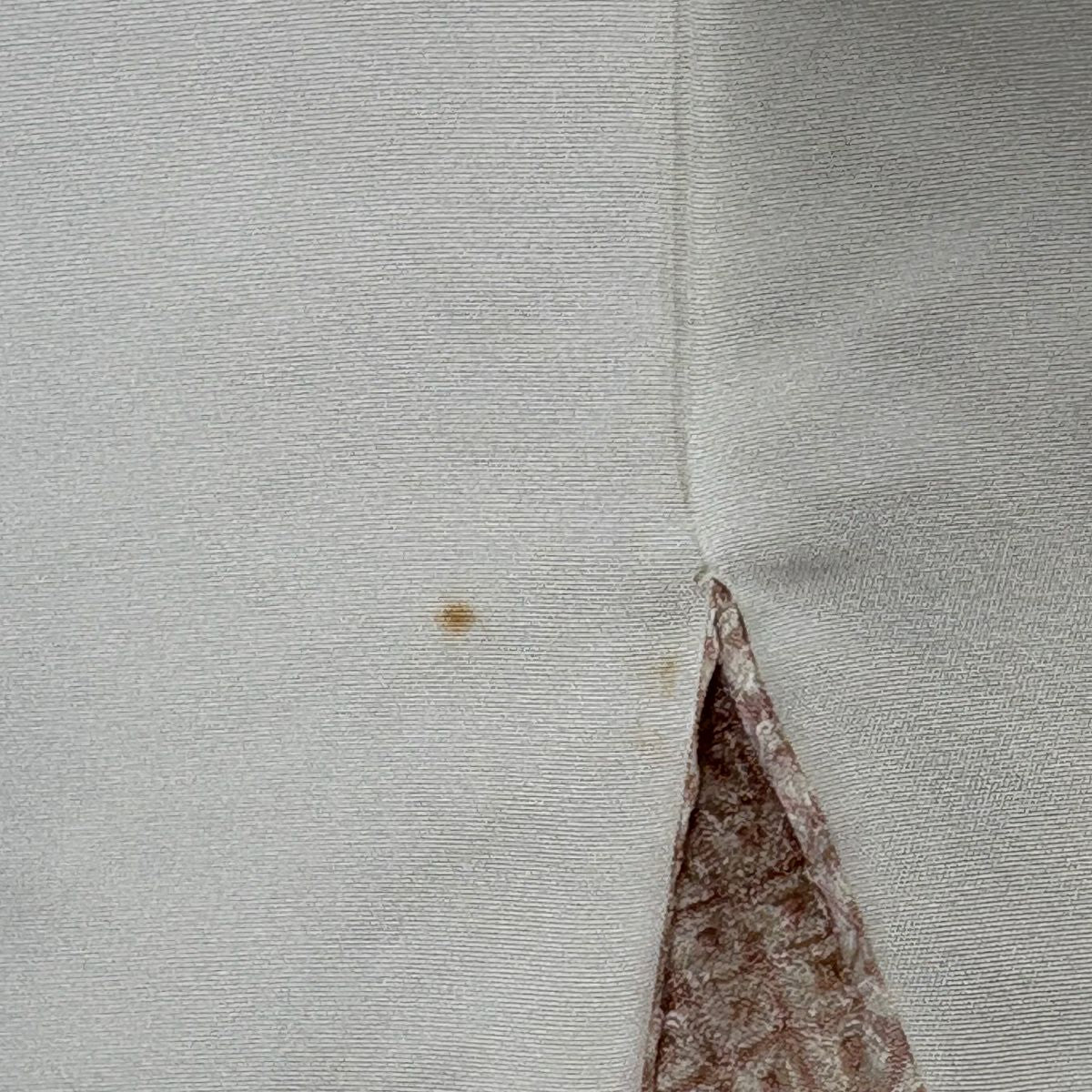 訪問服 身長160cm 袖長65cm M 雙層 草花紋紋 葉柄 刺繡 絞染 淺粉色 純蠶絲 優品級