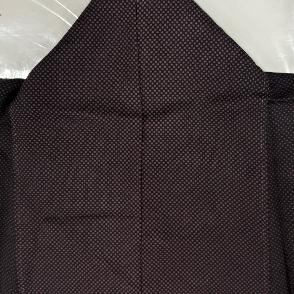 【美品】 小紋 身長153.5cm 袖長64cm M 雙層 點點紋 地紋 漸層 紫 純蠶絲 名品級