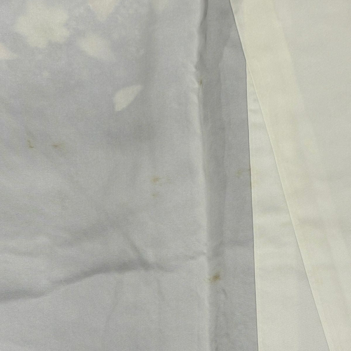振袖禮服 身長166.5cm 袖長67.5cm L 雙層 辻花染 流水 金通 金銀彩 青紫 純蠶絲 名品級