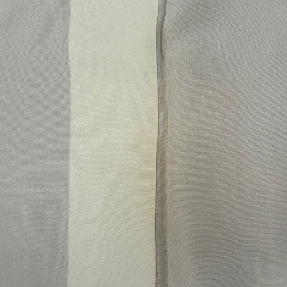 訪問服 身長167.5cm 袖長66cm M 雙層 菊花 籠目 金銀彩 漸層 茶 純蠶絲 秀品級