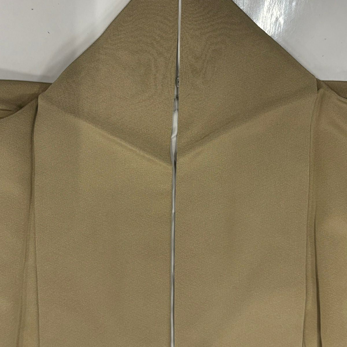 付下 身長153.5cm 袖長64.5cm M 雙層 落款有 櫻花花瓣 染分 漸層 灰綠 純蠶絲 優品級