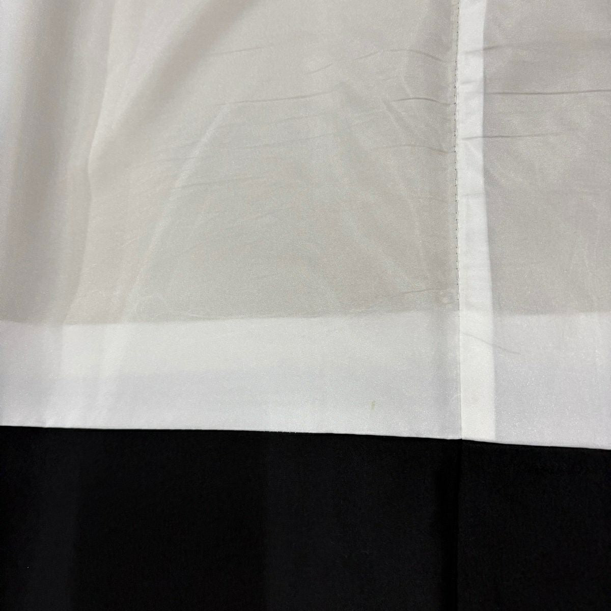 【美品】 小紋 身長166cm 袖長62cm S 雙層 縱條 鮫 灰色 化纖 秀品級