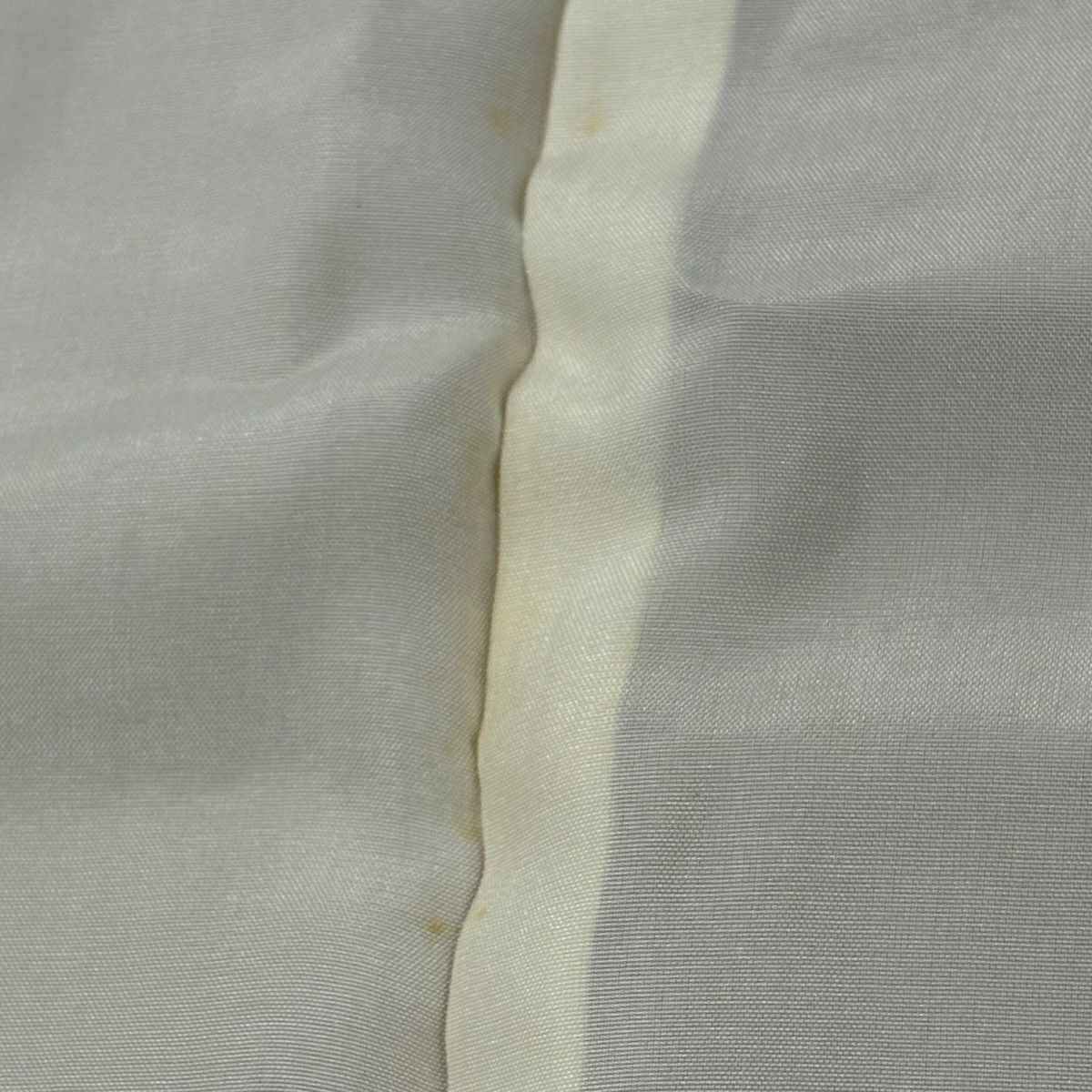 付下 身長165cm 袖長66cm M 雙層 落款 草花紋紋 金絲 金銀彩 淺茶 純蠶絲 秀品級 三つ紋