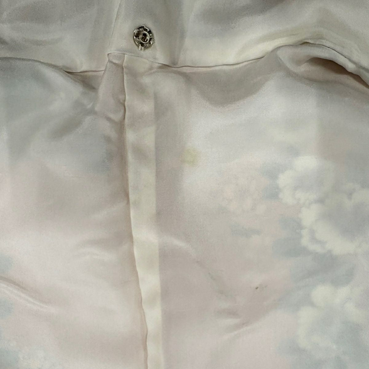 【美品】振袖禮服 身長156cm 袖長67.5cm L 雙層 扇子 草花紋紋 金彩裝飾 淺粉色 純蠶絲 優品級