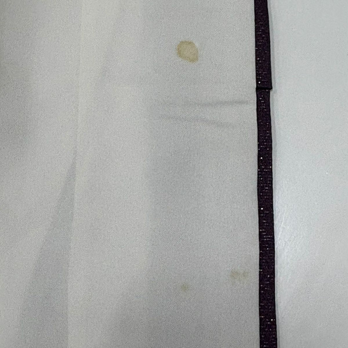 付下 身長156.5cm 袖長64cm M 雙層 霞 椿 銀通 金銀彩 紫 純蠶絲 秀品級 一つ紋