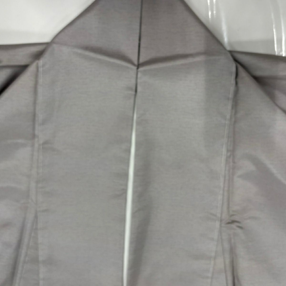 【美品】 付下 身長158.5cm 袖長64cm M 雙層 紬織織 裾暈染 灰紫 純蠶絲 秀品級
