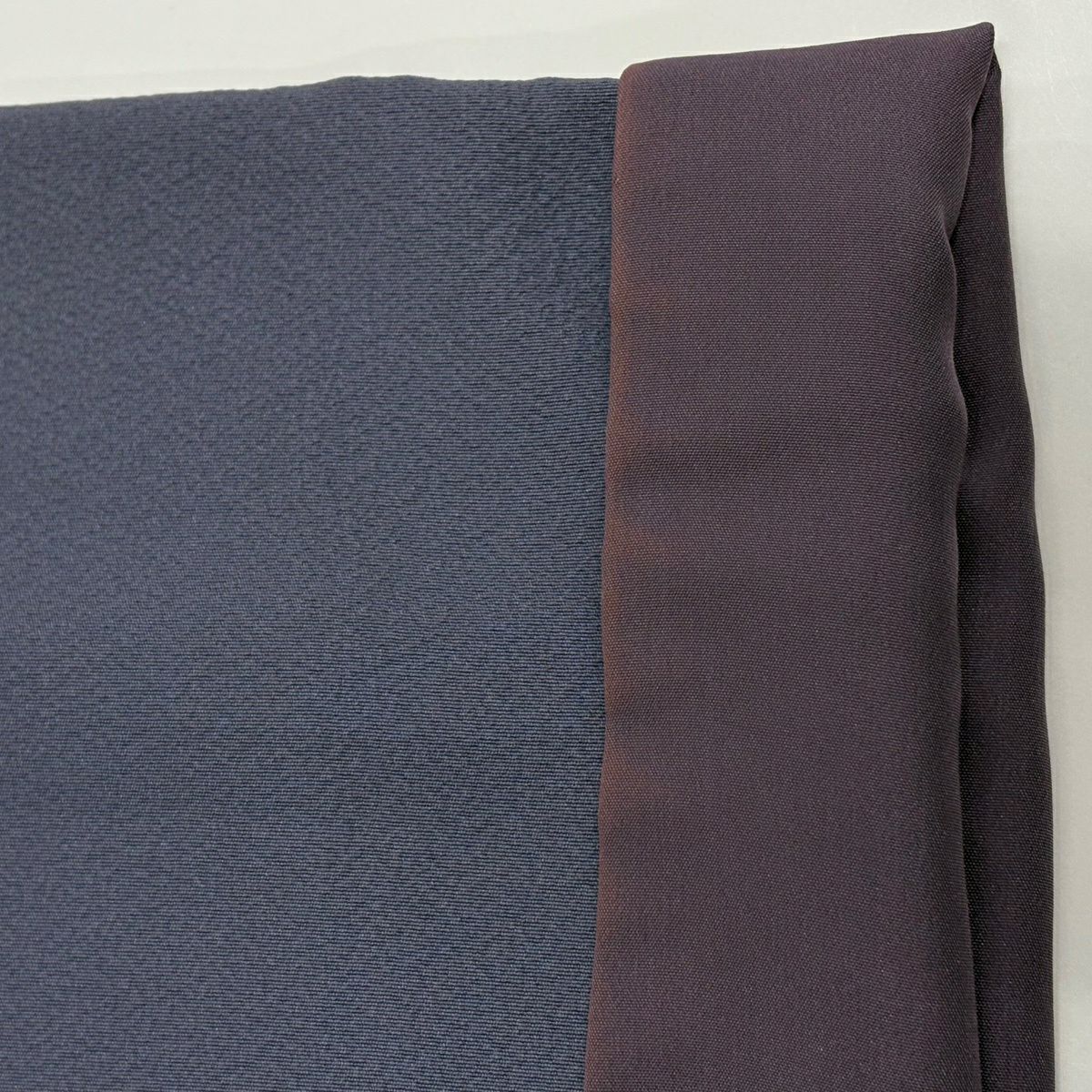 付下 身長157.5cm 袖長65cm M 雙層 幾何學 四角 刺繡 拉麵 灰紫 純蠶絲 優品級