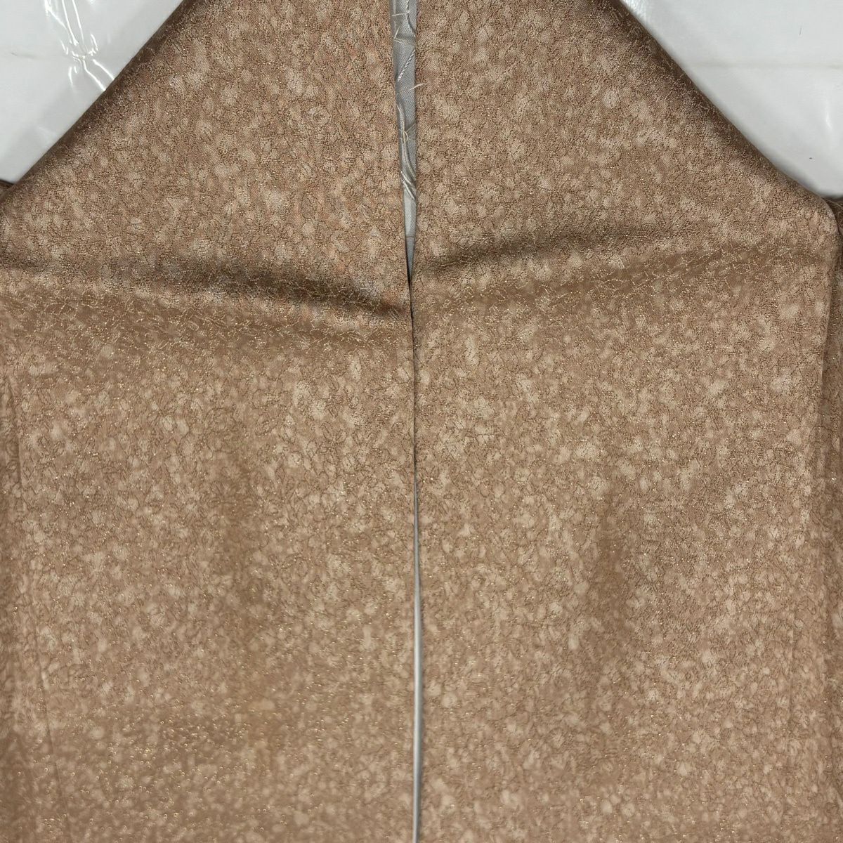 【美品】 付下 身長161cm 袖長68cm L 雙層 落款あり 辻花染 金銀彩 漸層 薄茶 純蠶絲 秀品級