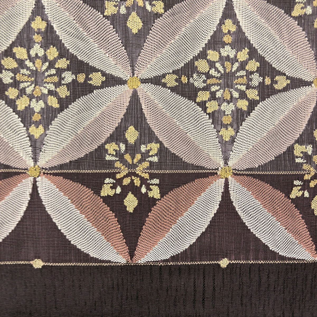 【美品】 付下 身長156cm 袖長64.5cm M 雙層 名古屋帶套裝櫻花 櫻花花瓣 漸層 淺紅 純蠶絲 優品級