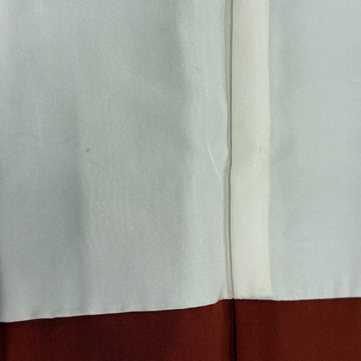 【美品】 大島織 身長162cm 袖長68cm L 雙層 證書附帶 幾何圖案 純泥染 焦茶 純蠶絲 名品級
