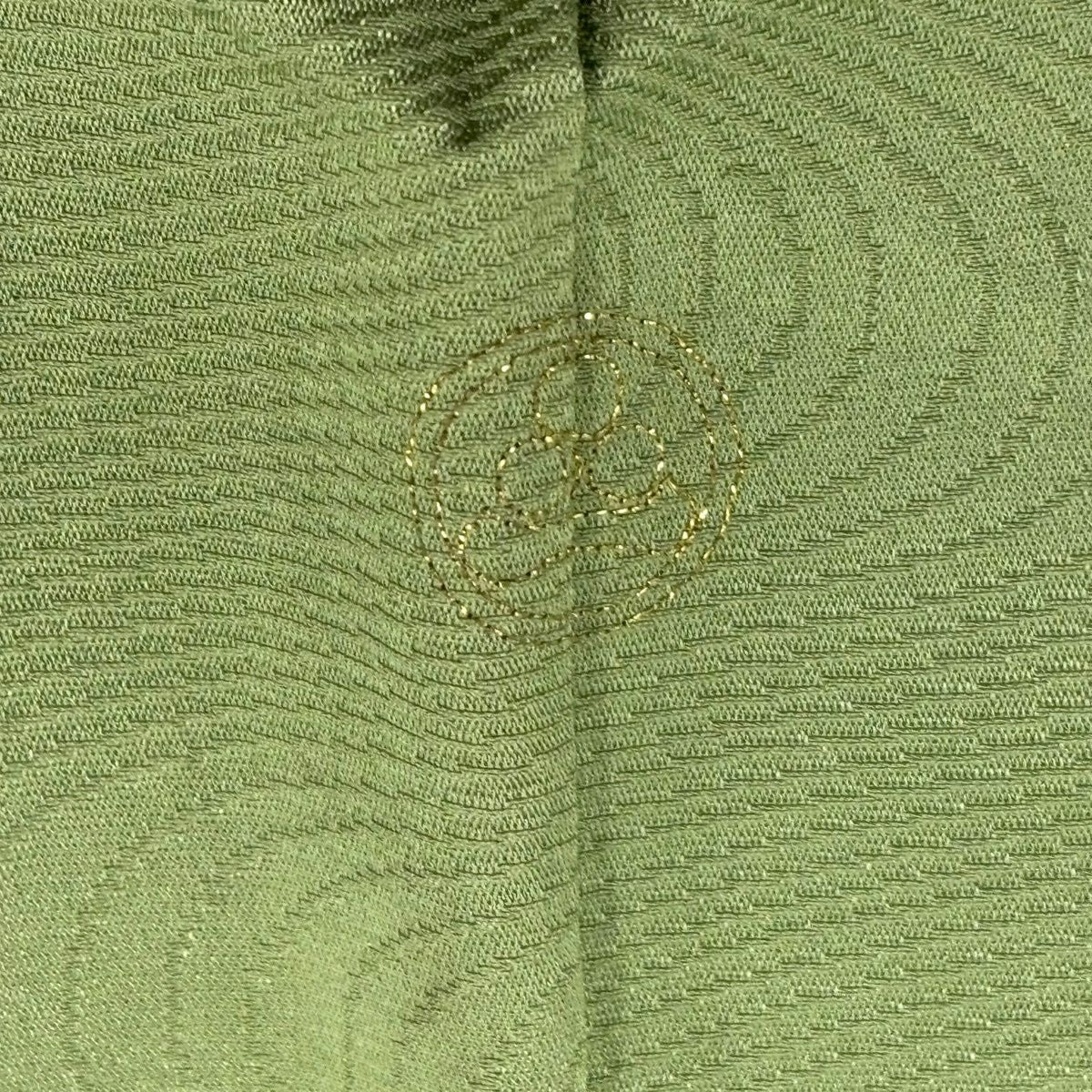 訪問服 身長160.5cm 袖長61.5cm S 雙層 菊花 流水 刺繡 金銀彩 艾草 經典純蠶絲 優品級 一つ紋