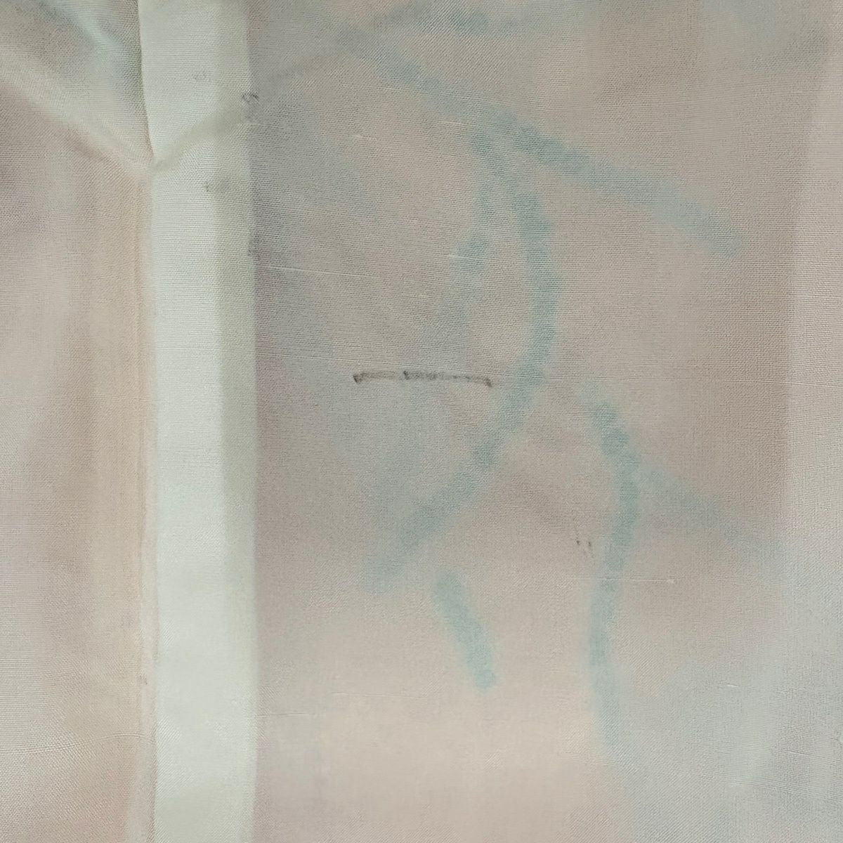【美品】 小紋 身長151cm 袖長63cm S 雙層 葉柄 絞染 淺橙色 純蠶絲 優品級