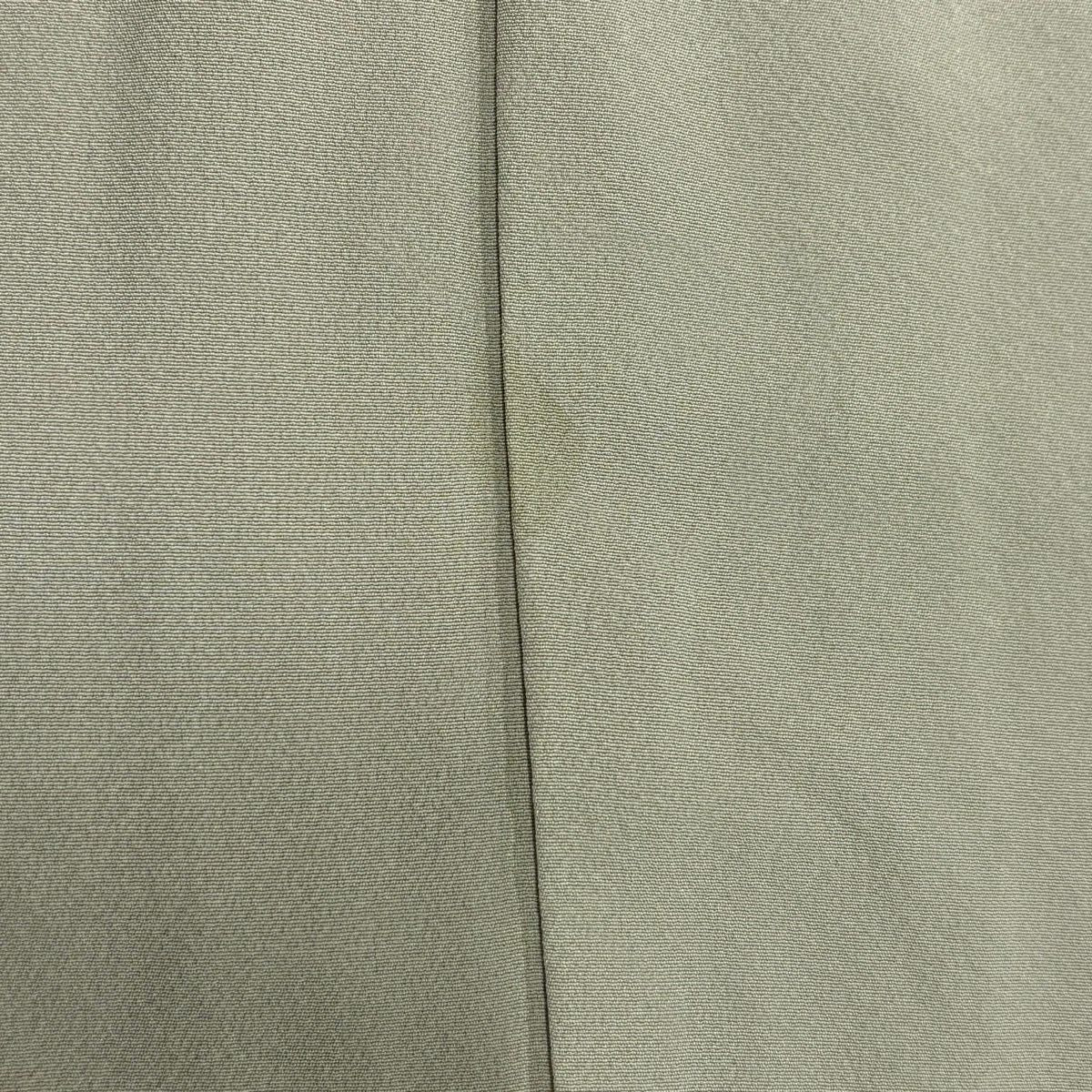 付下 身長159cm 袖長63.5cm S 雙層 人物 松樹竹子梅花 刺繡 金糸 淺綠 純蠶絲 優品級