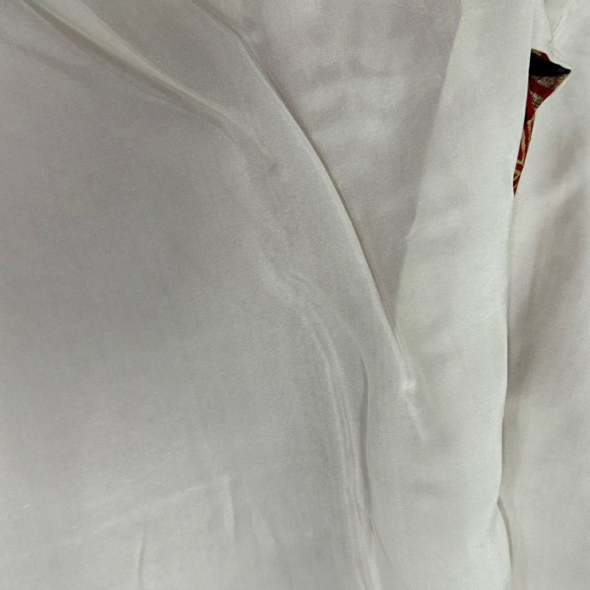 振袖禮服 身長170.5cm 袖長68cm L 雙層 鳳凰 草花紋 金糸 金銀彩 灰綠 純蠶絲 秀品級