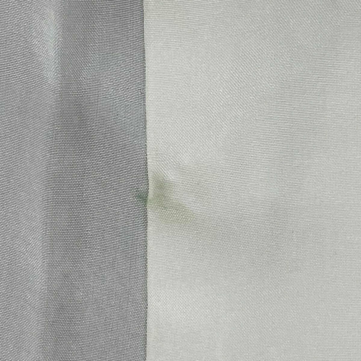 【庫存清倉】 付下 身長159cm 袖長62cm S 雙層 紬織織 吹寄刺繡 漸層 灰綠 純蠶絲 優品級