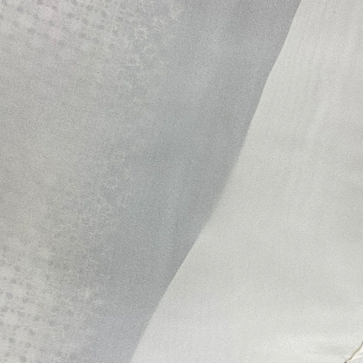 【庫存清倉】 付下 身長160.5cm 袖長64cm M 雙層 縱條 草花紋紋 金銀彩 灰綠 純蠶絲 名品級