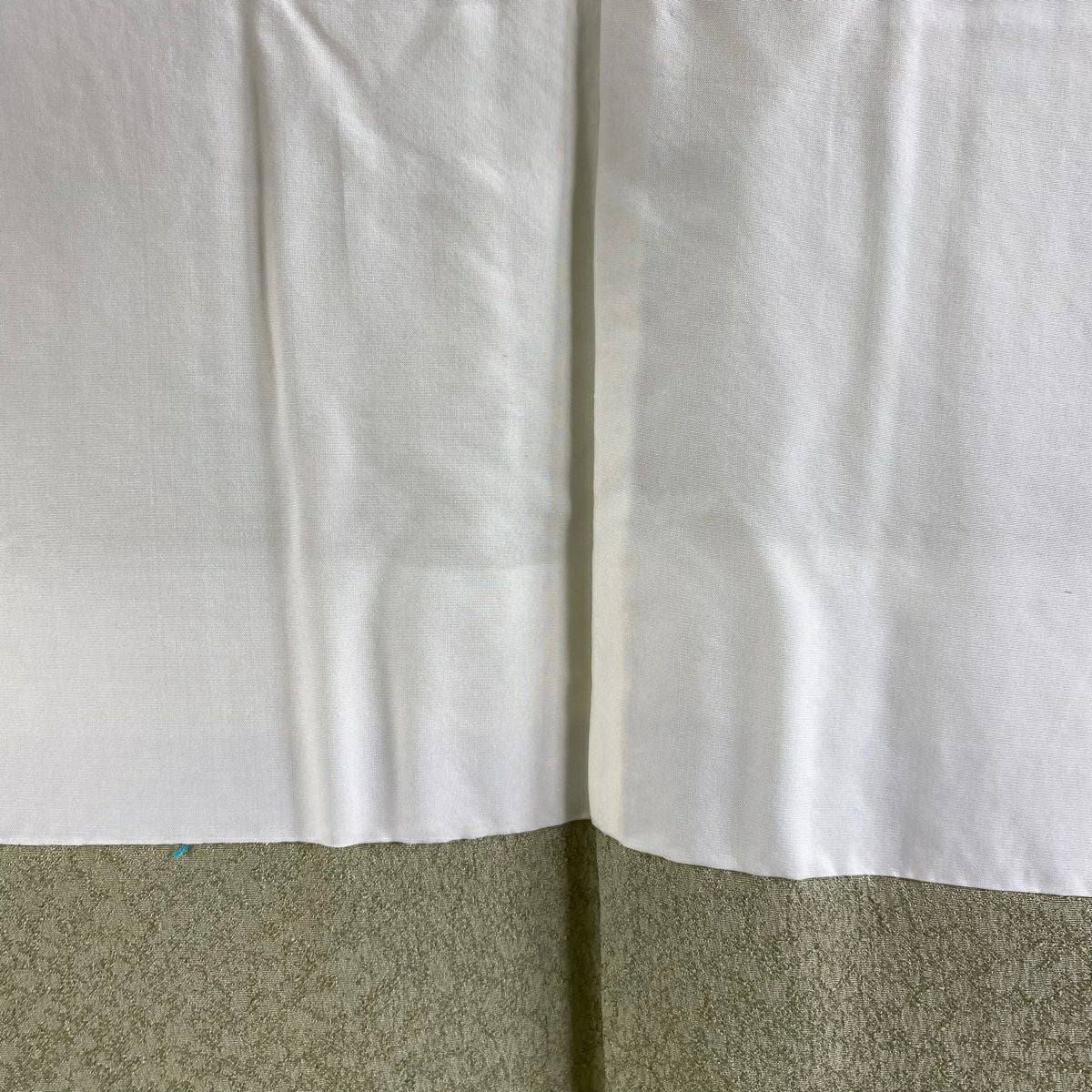 色留袖禮服 身長163cm 袖長63.5cm S 雙層 千總 落款あり 松樹竹子梅花 金糸 金銀彩 灰綠 純蠶絲 逸品級