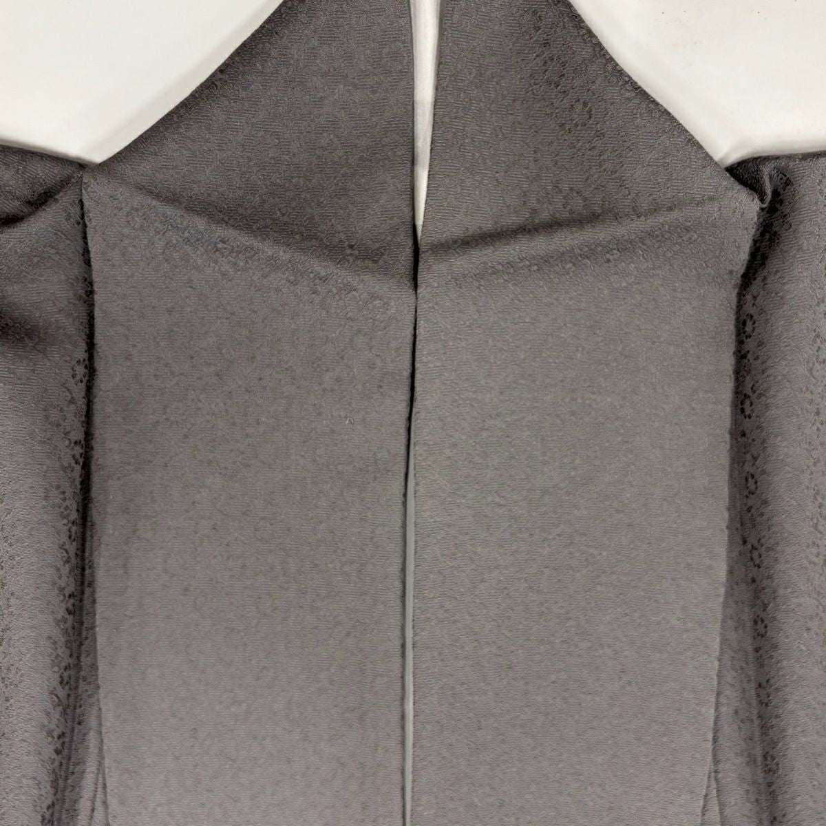【庫存清倉】 付下 身長163cm 袖長66cm M 雙層 落款有 雪輪 辻花染 金銀彩 漸層 灰色 純蠶絲 名品級