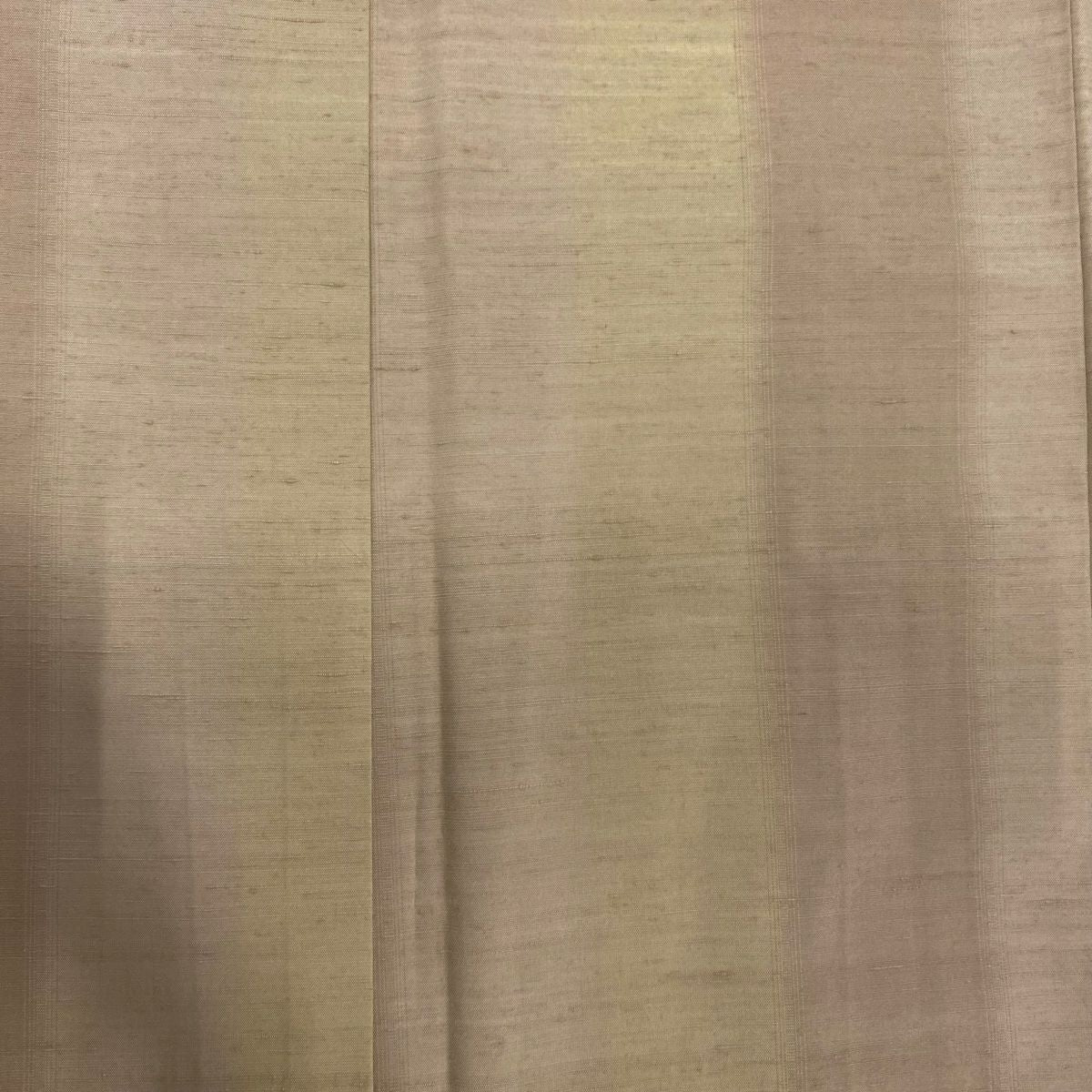 【清倉特賣】 紬織 身長153.5cm 袖長62cm S 雙層 垂直條紋 淺茶 純蠶絲 優品級