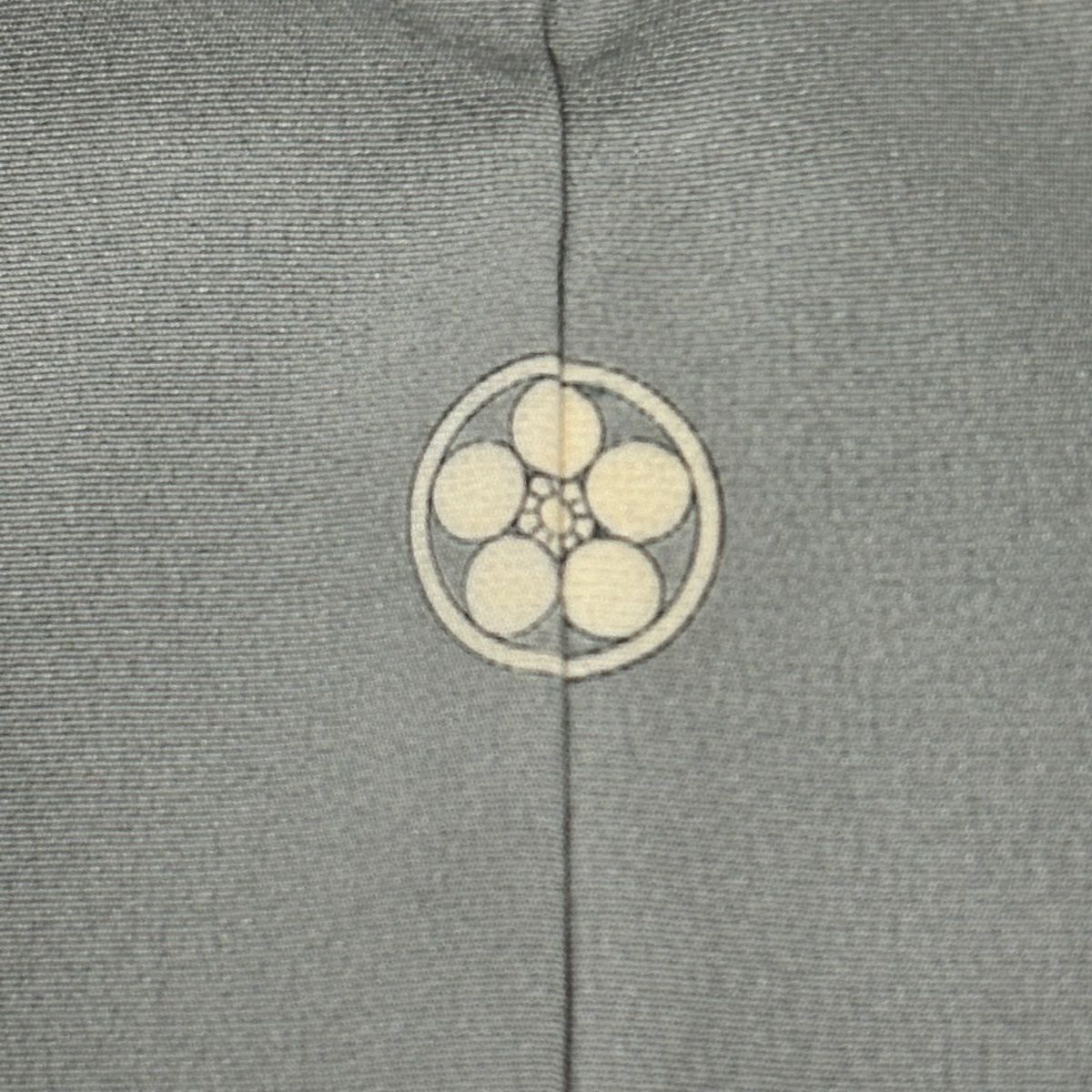 【庫存清倉】 留袖禮服禮服 身長164cm 袖長64cm M 雙層 建物 松樹 漸層 灰綠 純蠶絲 優品級 一個紋