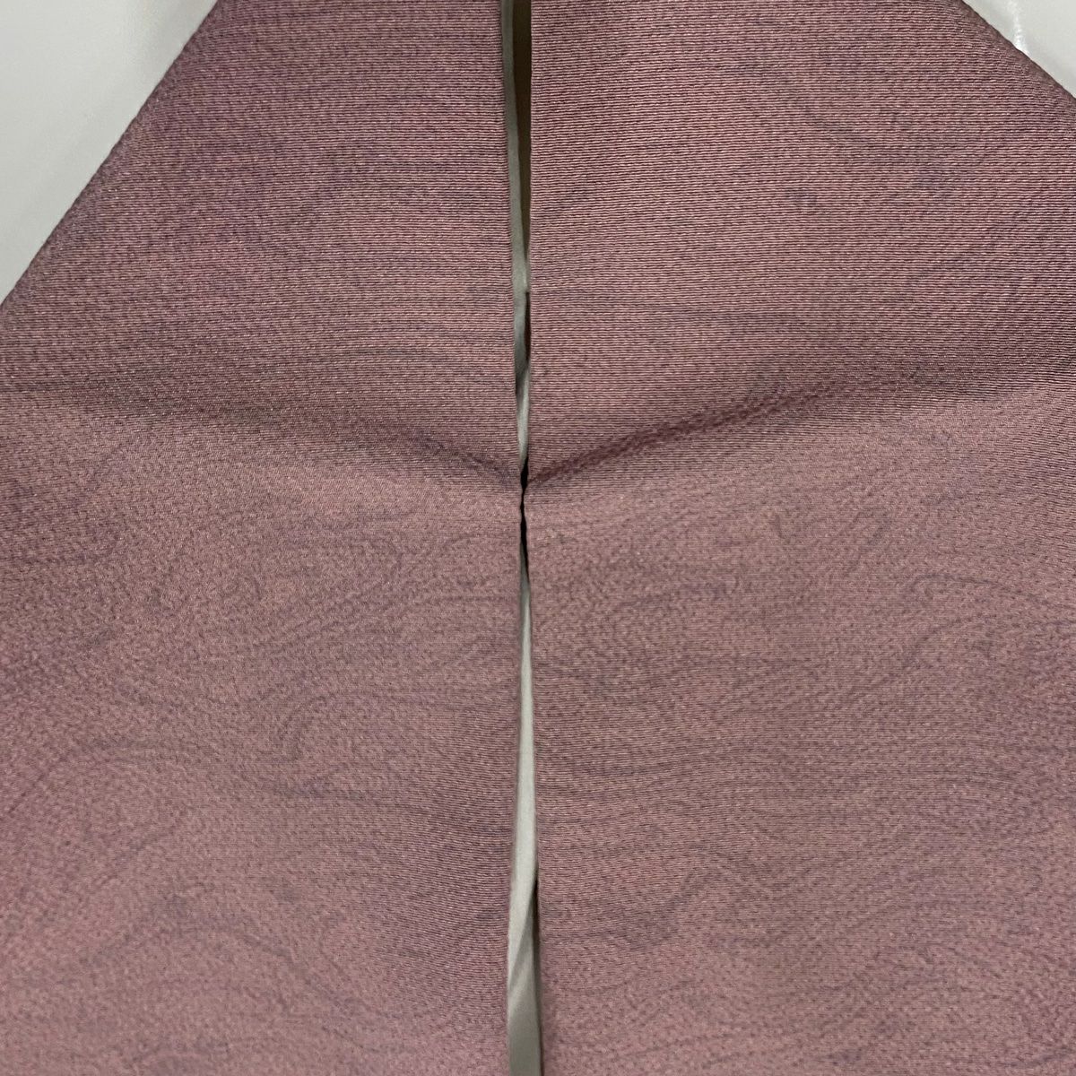 【庫存清倉】 付下 身長163cm 袖長65.5cm S 雙層 墨流 淡化 縮緬 淡紫 純蠶絲 名品級