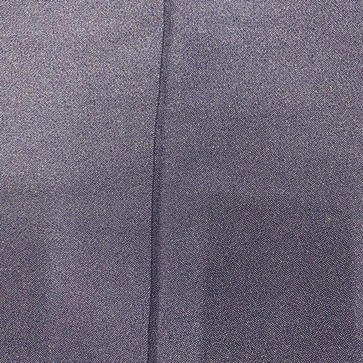 【庫存清倉】 江戶小紋 身長156.5cm 袖長61.5cm S 雙層 鮫 紫 純蠶絲 名品級