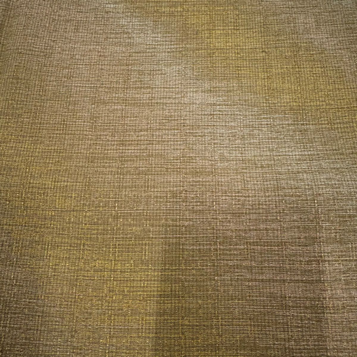 【庫存清倉】 小紋 身長153.5cm 袖長63cm S 雙層 紬織織 斜條 薄茶 純蠶絲 美品 秀品級