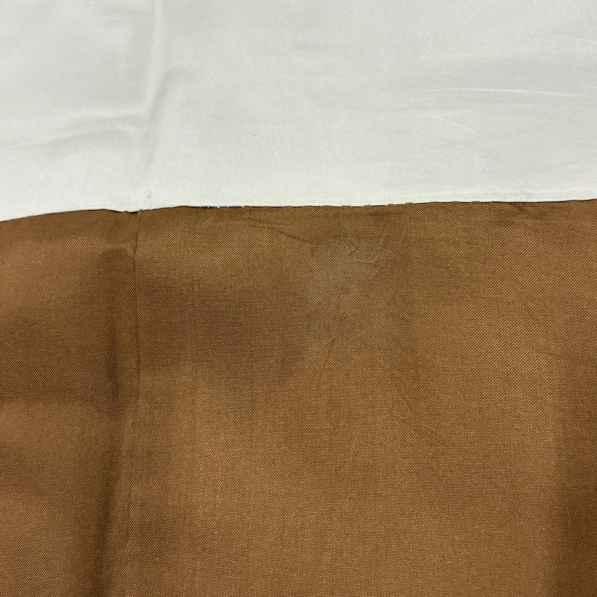 【庫存清倉】 紬織 身長154.5cm 袖長62.5cm S 雙層 幾何圖案 焦茶 純蠶絲 優品級