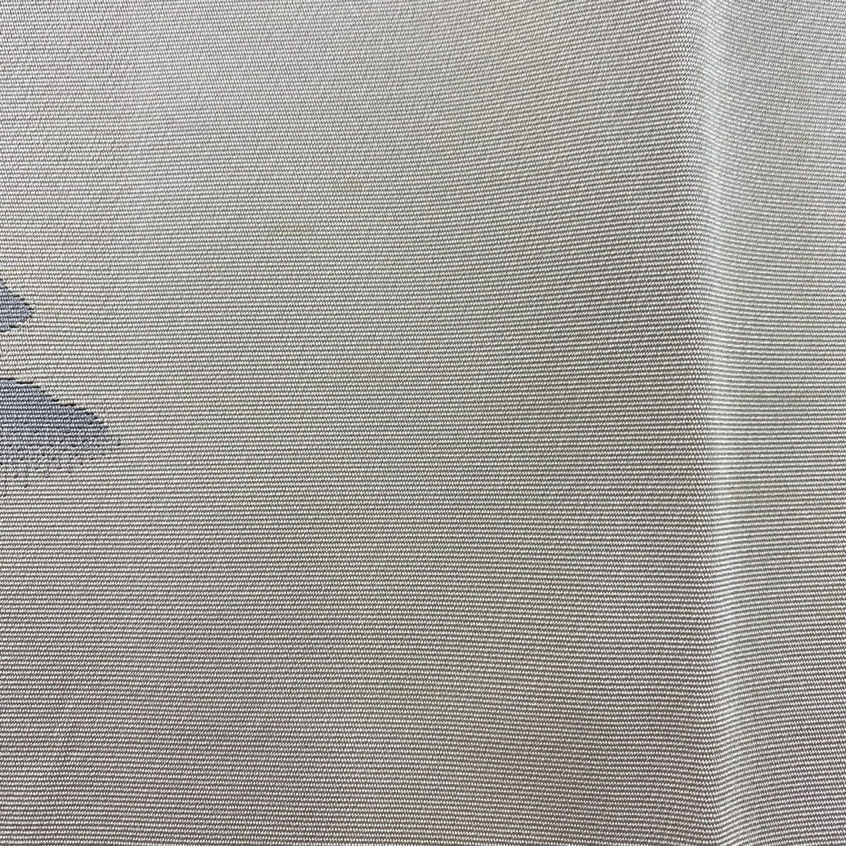 【庫存清倉】 名古屋帶 優品級 八寸名古屋帶 隧道仕立 建築 樹木 金絲 米色 純蠶絲