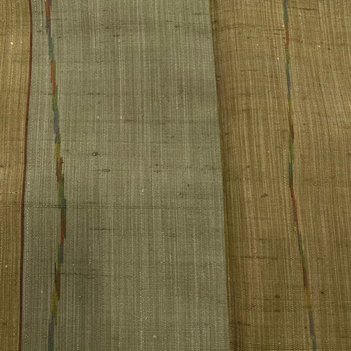 【庫存清倉】 紬織 身長157cm 袖長62.5cm S 雙層 斜紋 紋 茶 純蠶絲 美品 秀品級