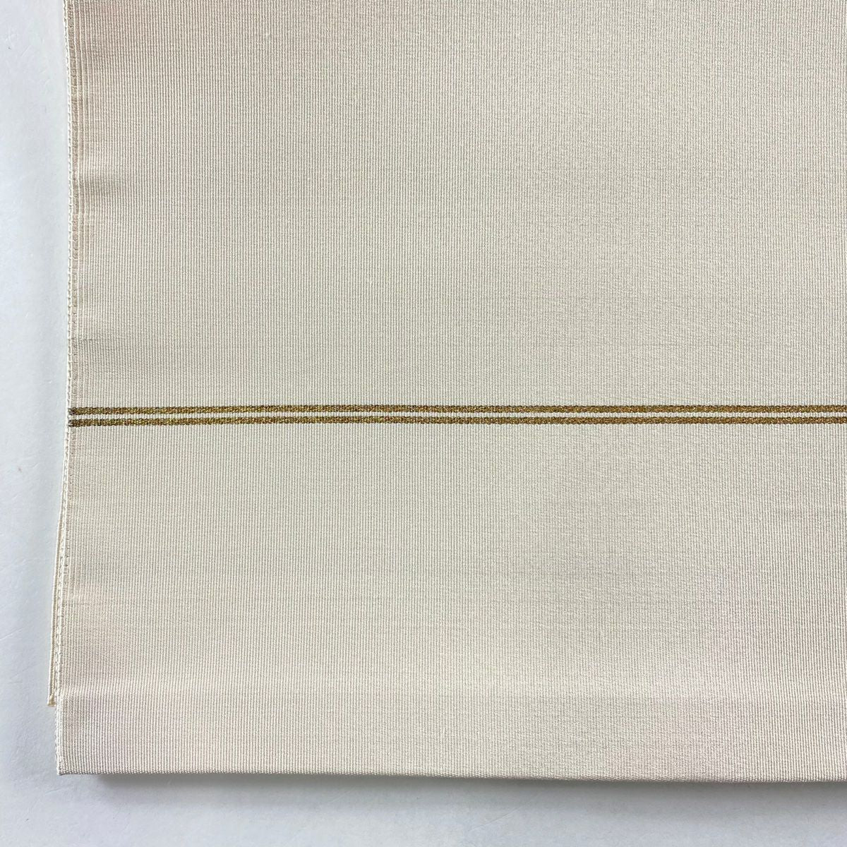 【庫存清倉】 名古屋帶 優品級 八寸名古屋帶 牡丹 菊花 金絲 米色 純蠶絲