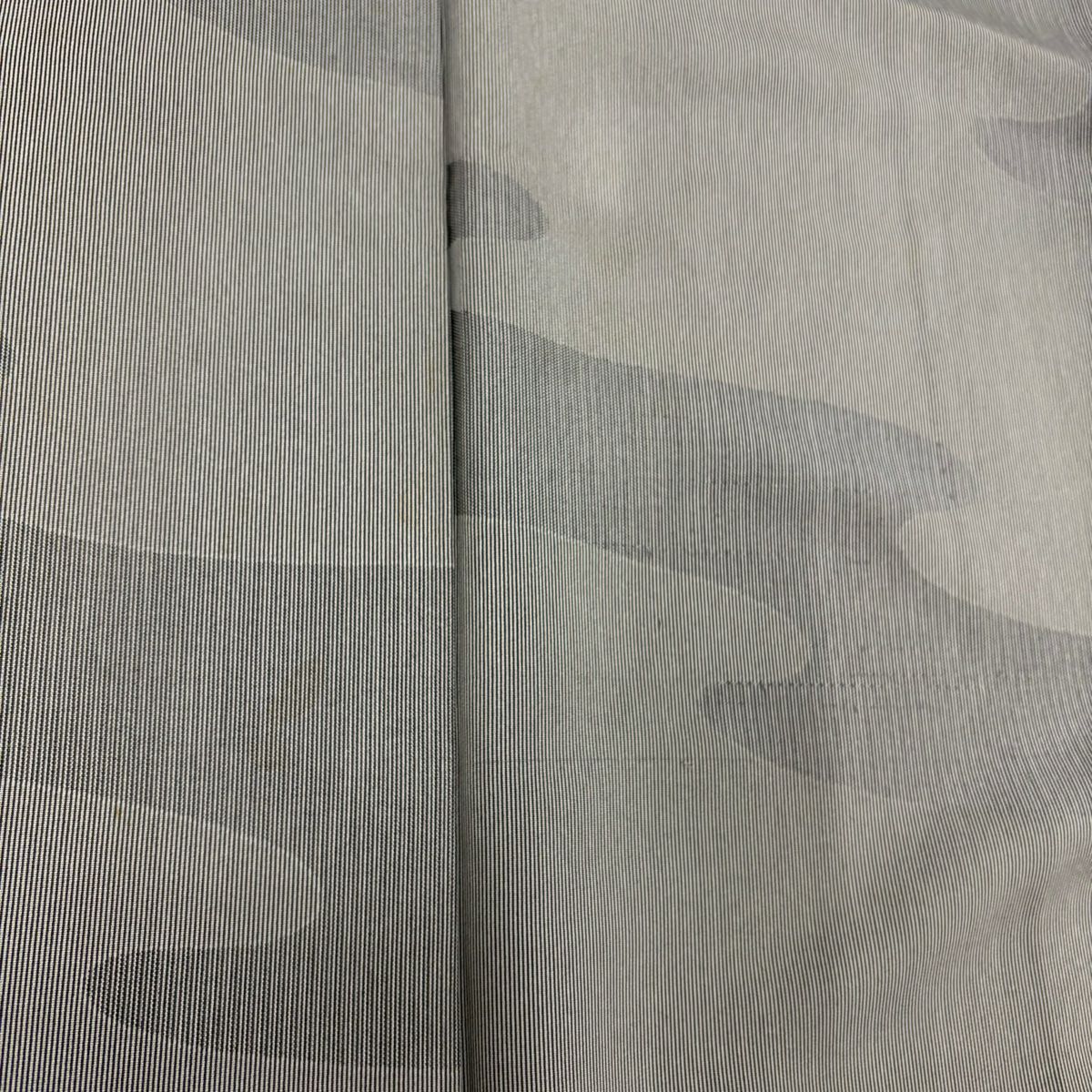 【庫存清倉】 江戶小紋 身長155.5cm 袖長63cm S 雙層 萬筋 鵝霞 灰色 純蠶絲 優品級 一個紋