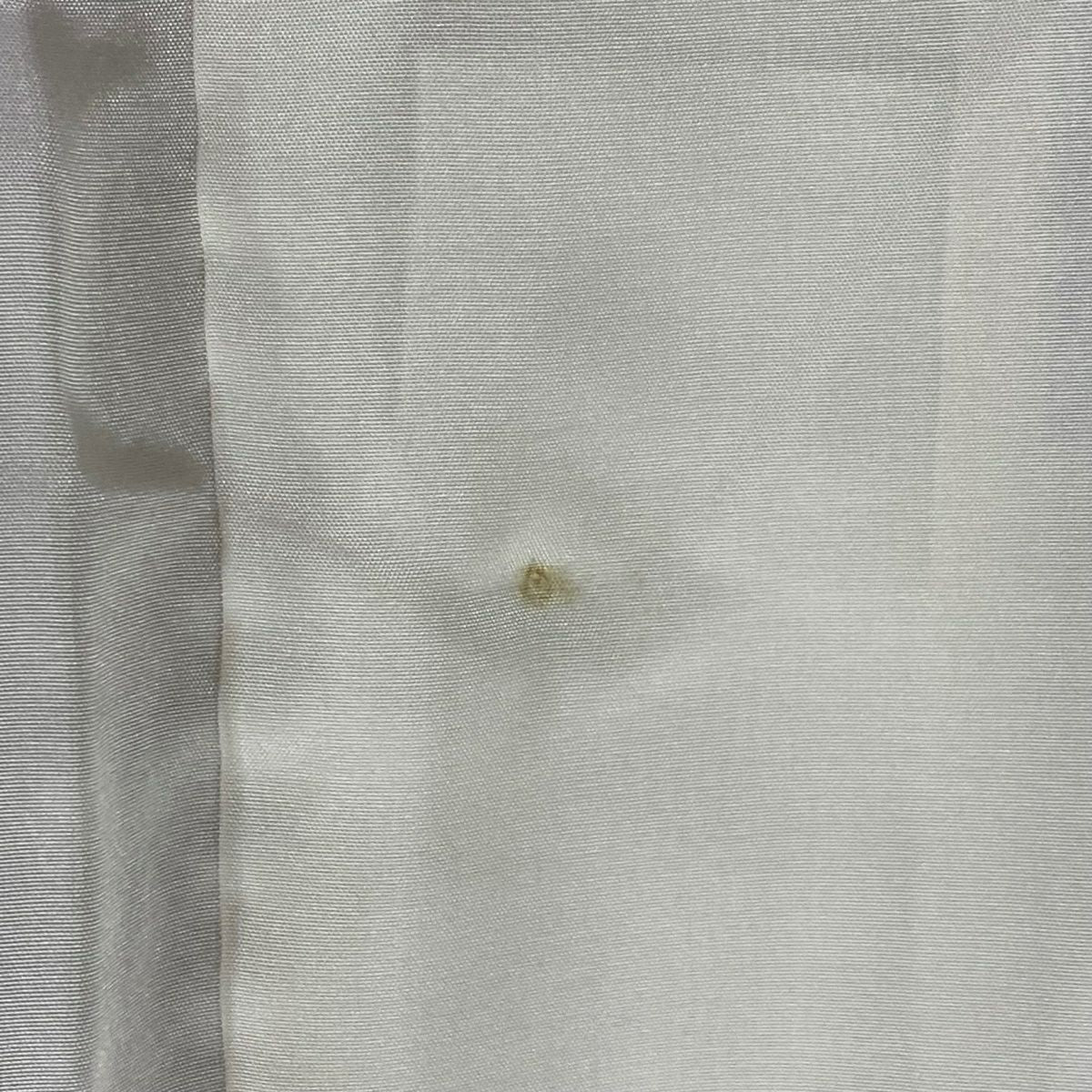 【庫存清倉】 小紋 身長161.5cm 袖長62cm S 雙層 霞 幾何學 縮緬 薄茶 純蠶絲 優品級