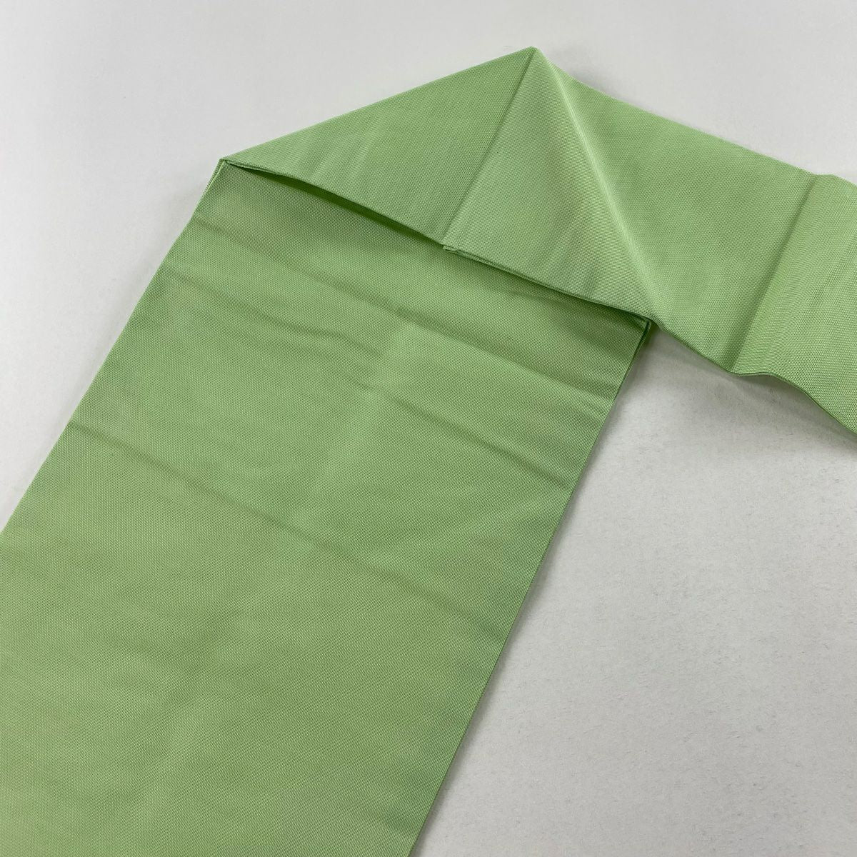 【庫存清倉】 名古屋帶 優質 夏帶 紗 関西仕立 菊花 萩 金銀彩 金金箔 淺綠 純蠶絲