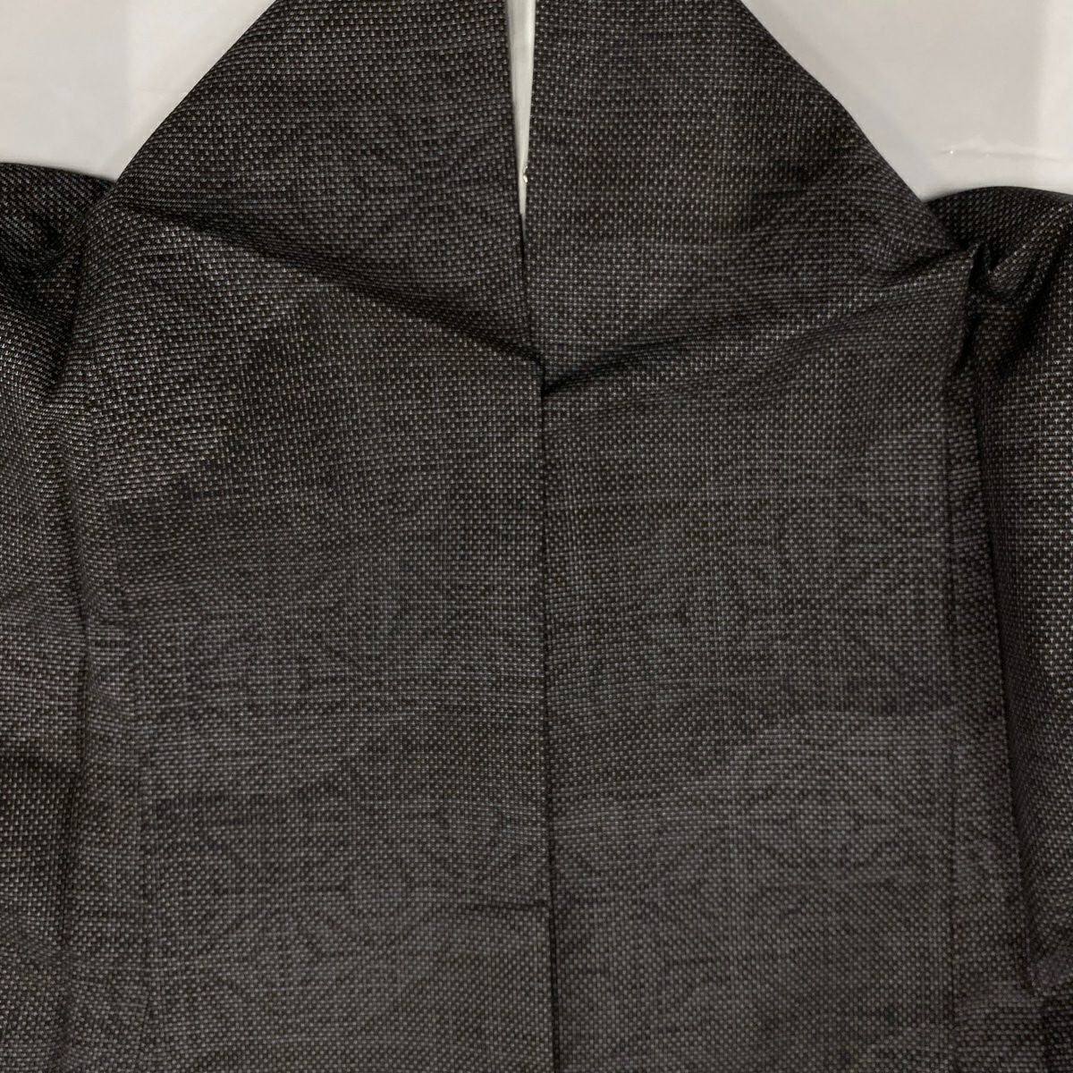 【庫存清倉】 紬織 身長158cm 袖長63cm S 雙層 麻葉 霞 灰 純蠶絲 美品 秀品級