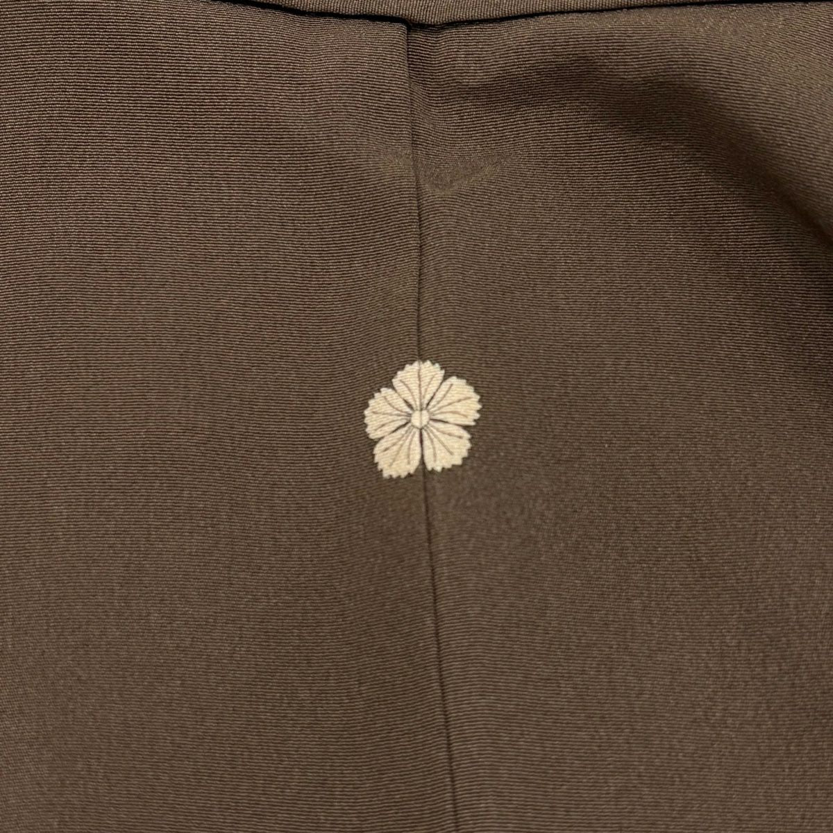 【庫存清倉】訪問服 身長150cm 袖長62cm S 雙層 花紋 金絲 金銀彩 茶 純蠶絲 優品級 一個紋