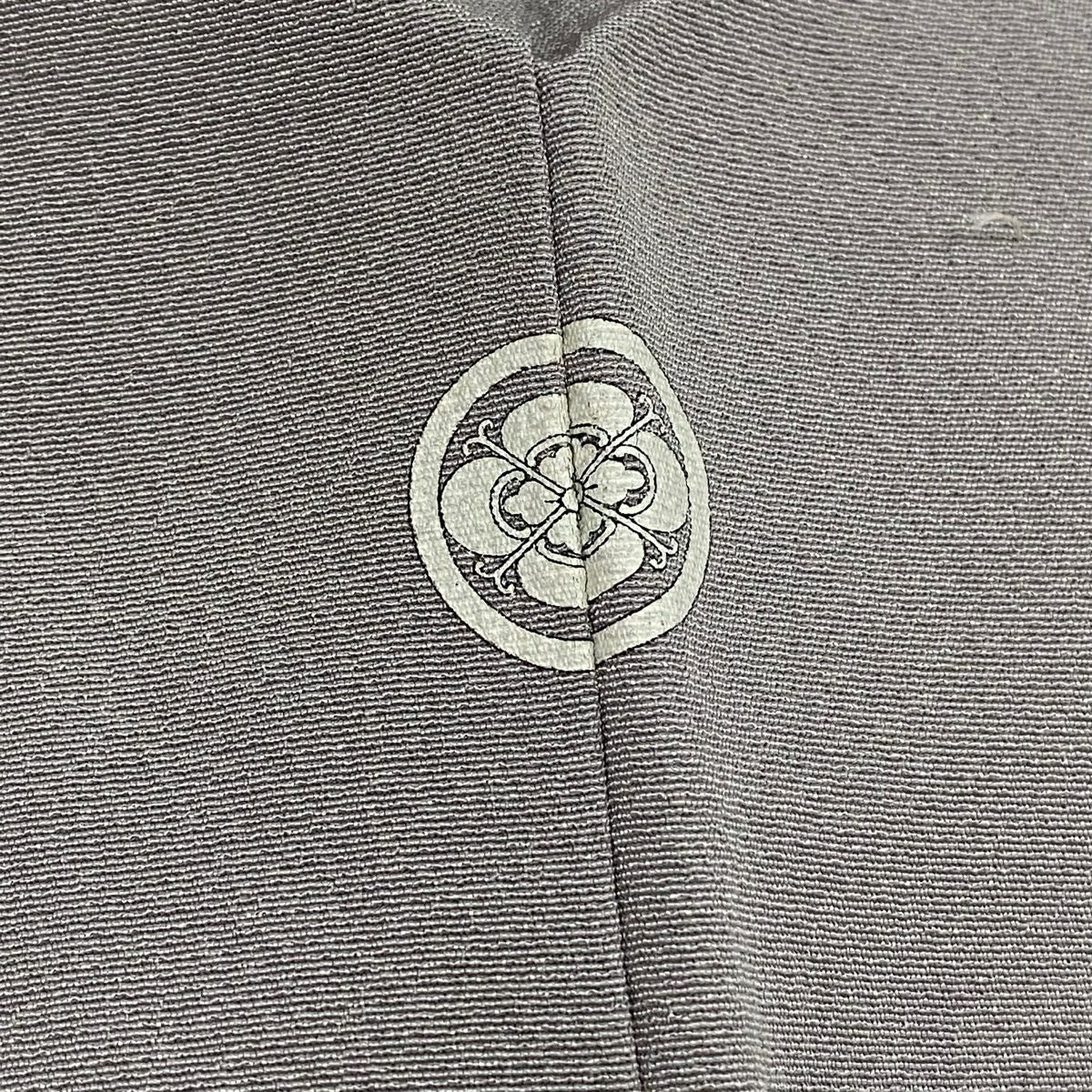 【庫存清倉】訪問服 身長150.5cm 袖長63cm S 雙層 松樹竹子梅花 家屋 染分 逐漸淡化 淺紫 純蠶絲 優品級 一個紋