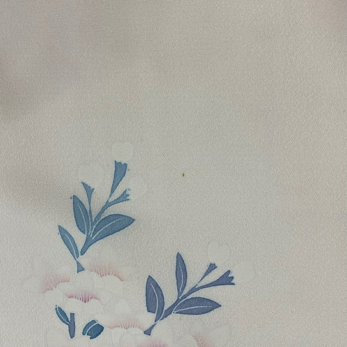 【庫存清倉】訪問服 身長162cm 袖長65cm M 雙層 草花紋紋 漸層 淺粉色 純蠶絲 優品級