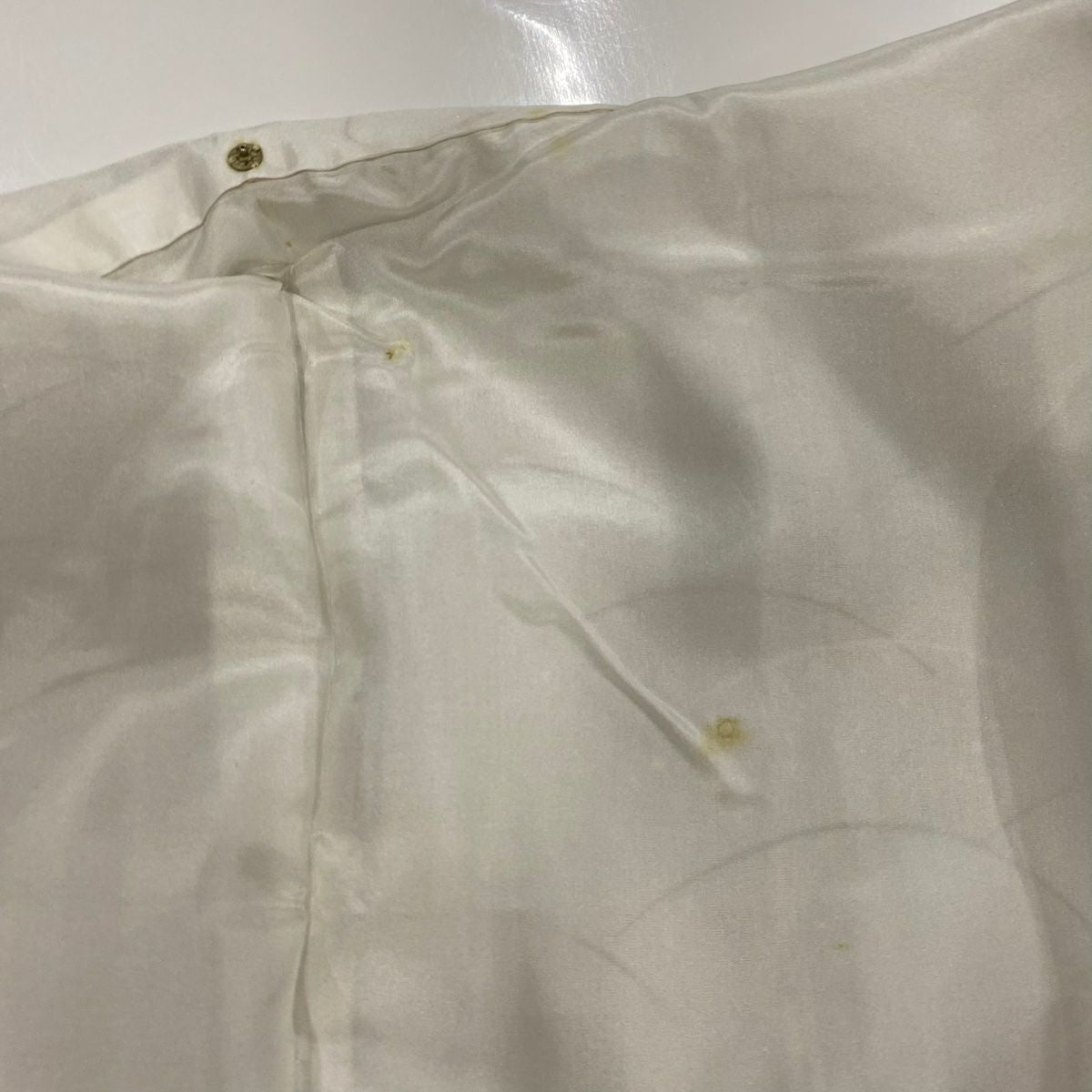【庫存清倉】訪問服 身長157cm 袖長63cm S 雙層 露芝地紋 淺茶 純蠶絲 優品級
