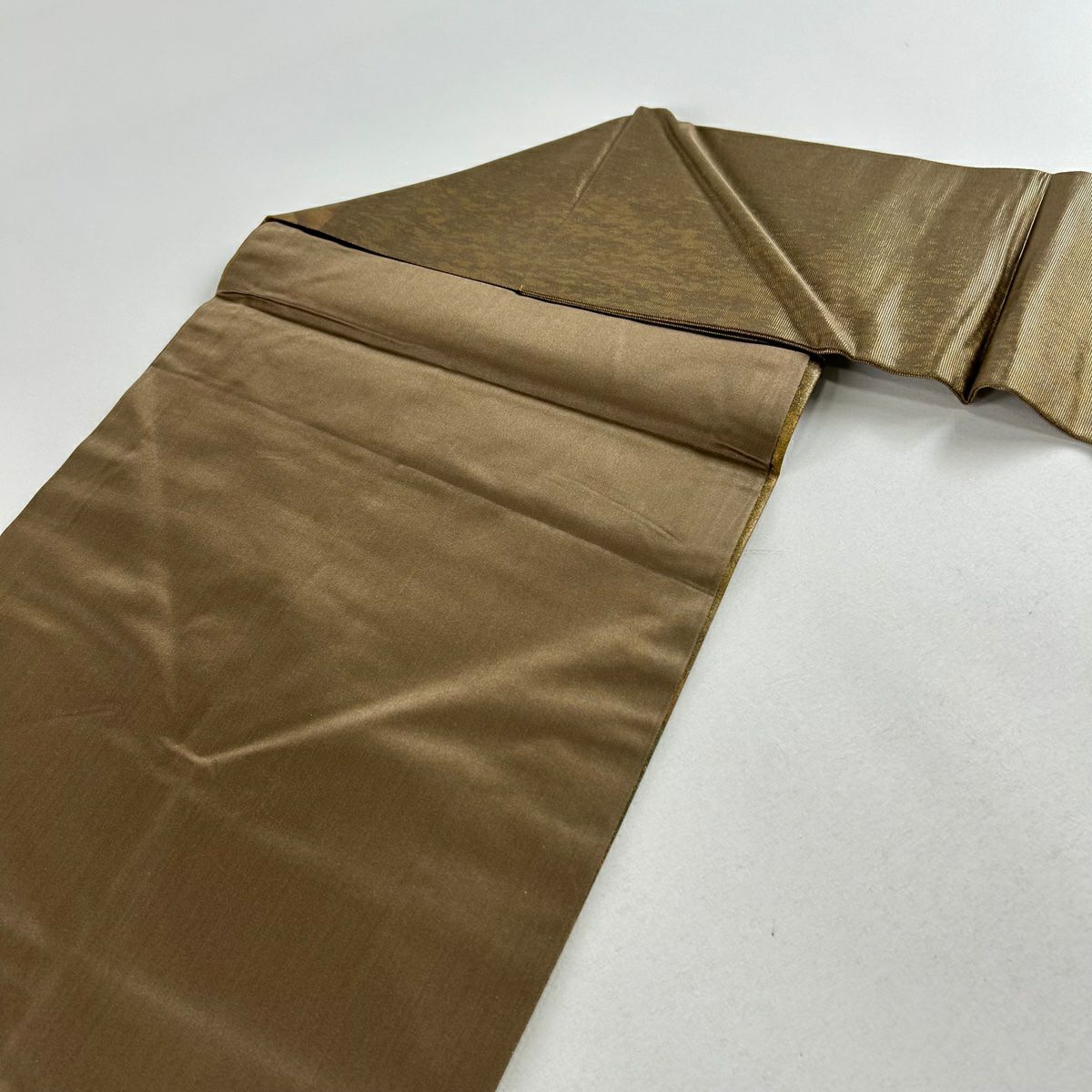 【庫存清倉】 名古屋帶 美品 秀品級 幾何學 金金箔 金色 純蠶絲