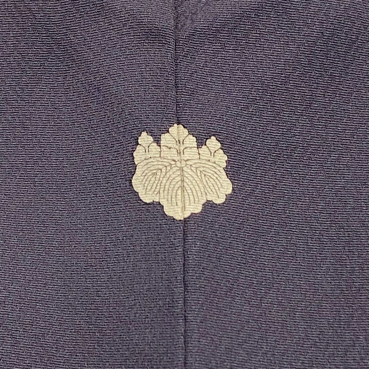 【庫存清倉】訪問服 身長154.5cm 袖長63cm S 雙層 葉 金銀彩 灰 純蠶絲 秀品級 一つ紋