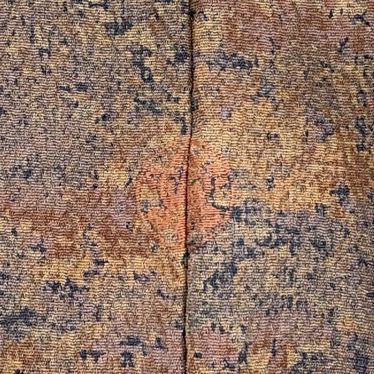 【庫存清倉】 付下 身長150cm 袖長64.5cm M 雙層 陶彩染 霞 幾何圖案 淺小豆 純蠶絲 美品 名品級 一個紋