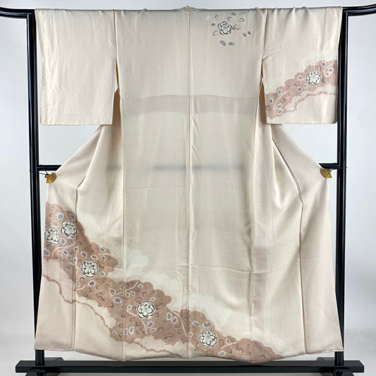 【庫存清倉】訪問服 身長154cm 袖長63cm S 雙層 辻花染 淺粉色 純蠶絲 名品級