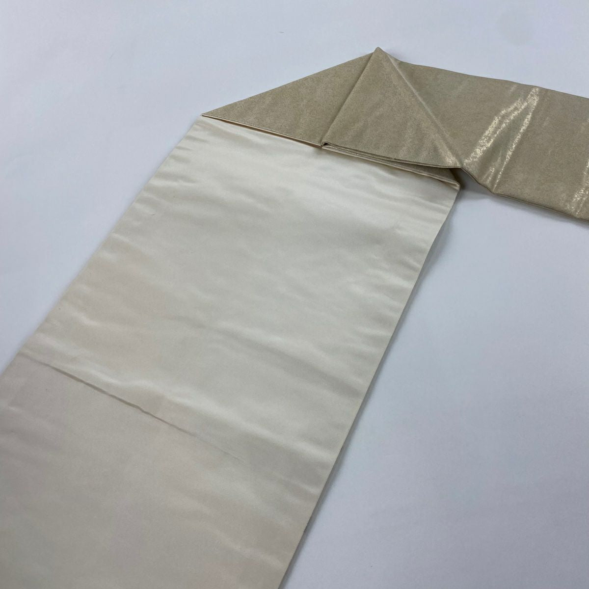 【庫存清倉】 名古屋帶 美品 優品級 枝花 金銀彩 金 純蠶絲